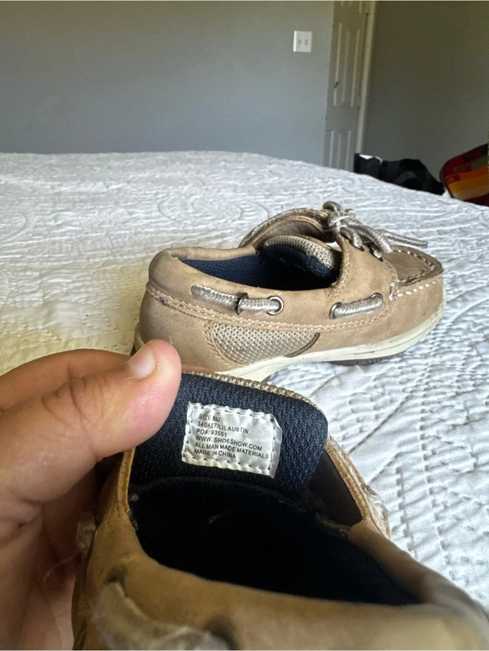 Aloha Island Kids Brown Suede loafer Boat Shoes
